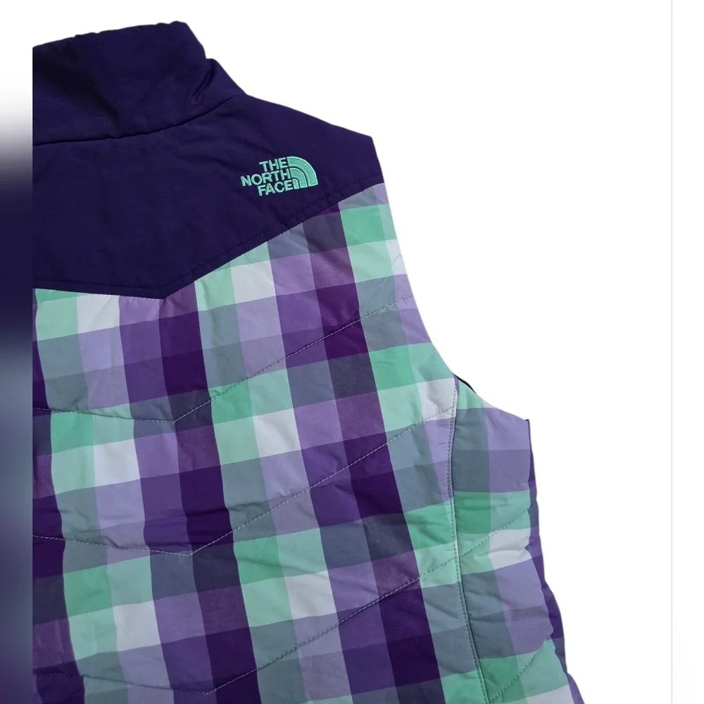 The North Face Kids Reversible Plaid Puffer Vest